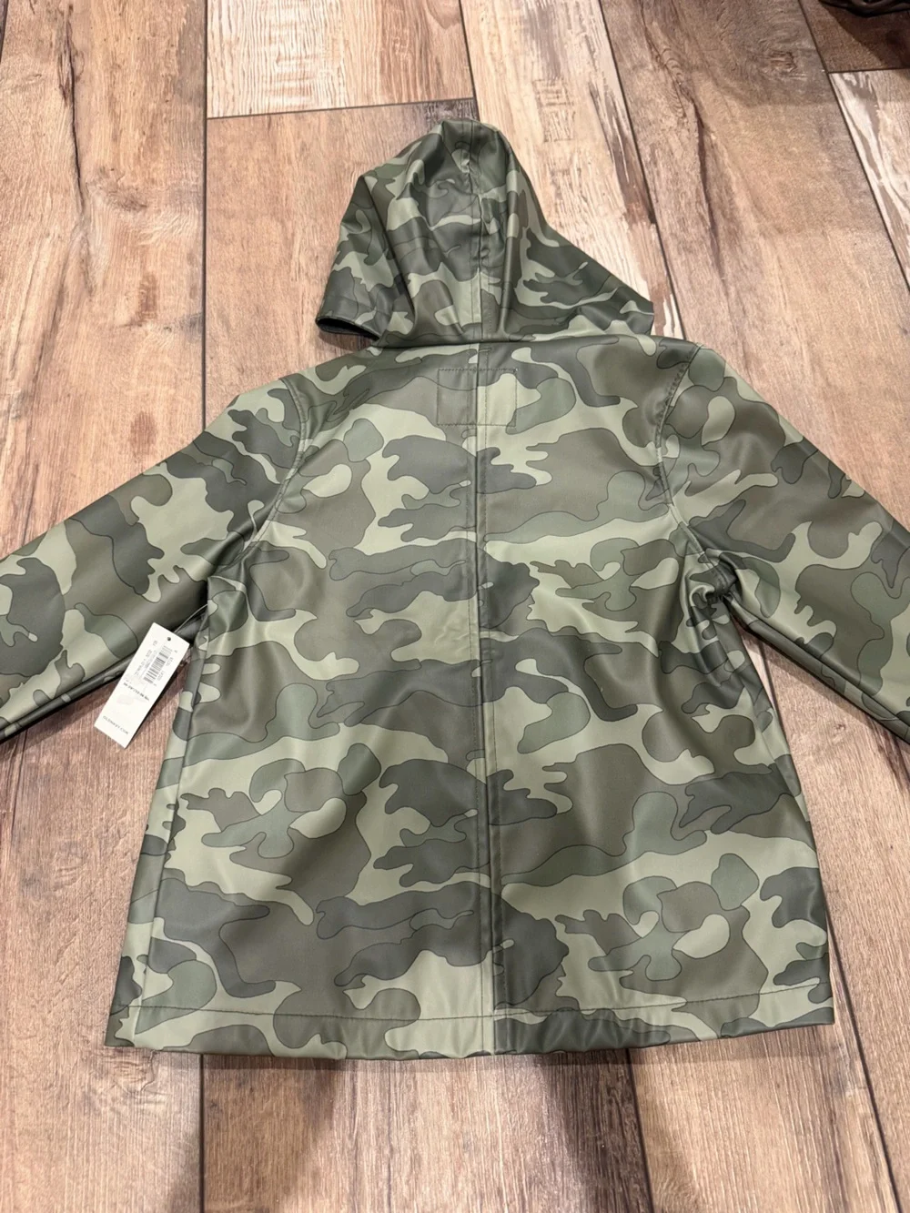 NEW! Old Navy Hooded Rain Coat Size 3T in Olive Camouflage Size 3T